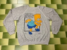 Vintage 90s Bart Simpson I didn't Do It Crewneck Sweatshirt The Simpsons Size L