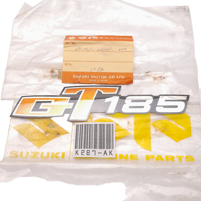 Side Cover Decals Sticker May Fit For Suzuki GT185 GT-185 Genuine NOS 1Pc