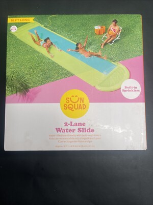 2 Lane Water Slide Sun Squad Built In Sprinklers