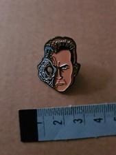 T-1000 Cyborg Terminator Metal & Enamel Pin Badge Movie Arnold Schwarzenegger