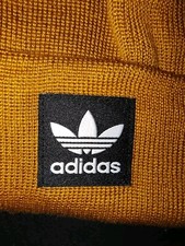 NWT ADIDAS Originals Adult Grove Cuffed Knit Beanie Hat-OSFM Ret 22 GOLD OCHRE