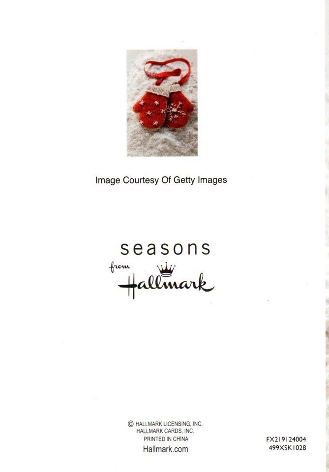 Red and White Mittens Mitten Cookies Christmas Cards By Hallmark - Set of 36 - Image 3 of 3