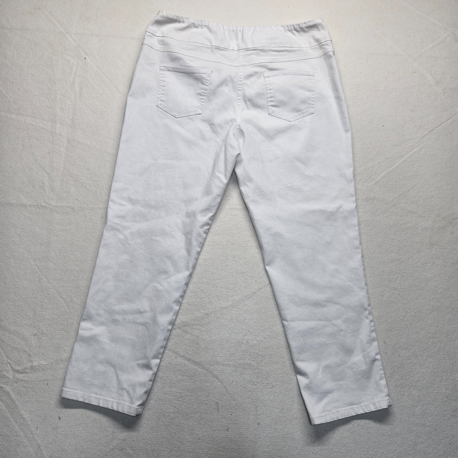 Ruby Rd. Solid White Wide Leg Pants Lightweight A… - image 9