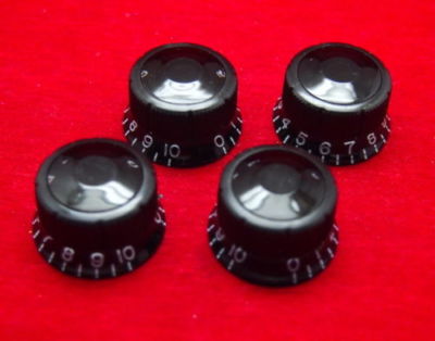 4 Stück Original Ibanez Artist Volume Tone Speed Knauf schwarz