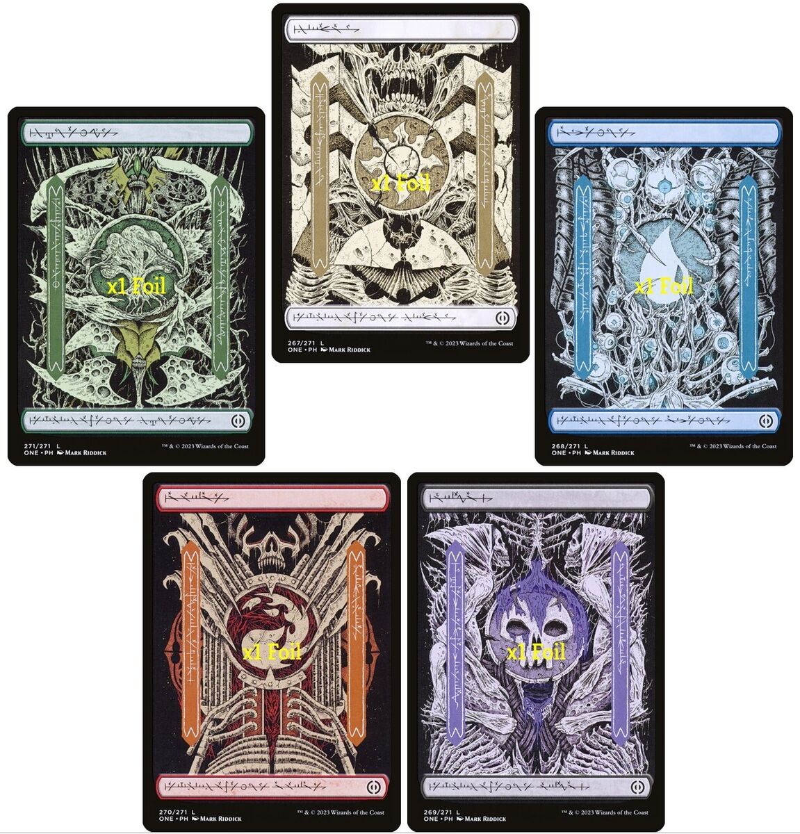 MTG Foil Showcase Full Art Phyrexia: All Will Be One ONE MTG Foil Showcase Full Art Phyrexia: All Will Be One ONE