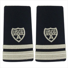 GENUINE U.S. COAST GUARD AUXILIARY SHOULDER BOARD: ENHANCED VICE FLOTILLA COMMAN
