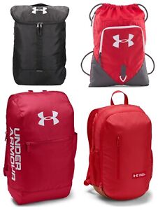 black and red under armour backpack