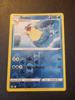 Pokemon Chilling Reign REVERSE HOLO FOIL Sealeo 038/198 TCG Card