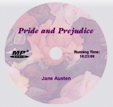 PRIDE AND PREJUDICE, Jane Austen Unabridged Audio Book MP3 CD
