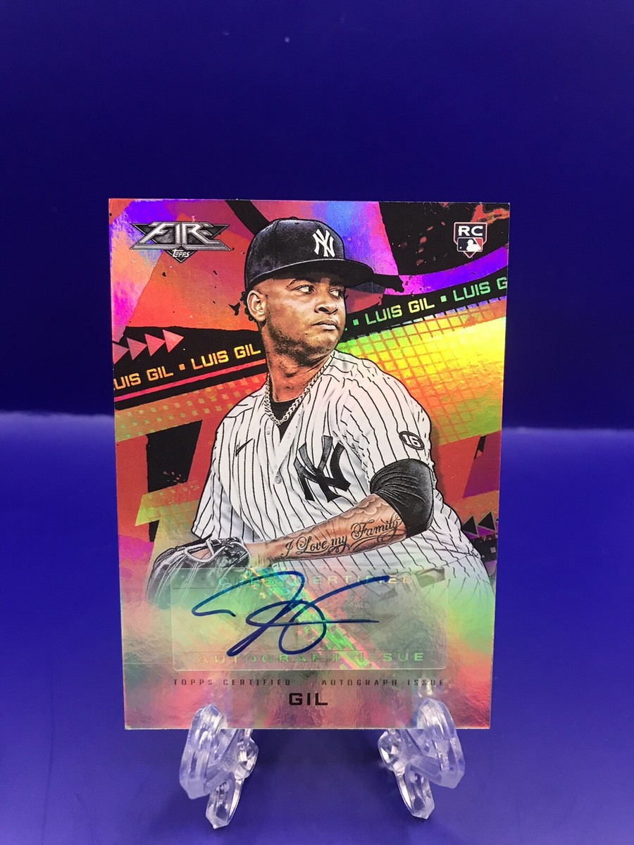 2022 Topps FIRE Baseball Luis Gil auto