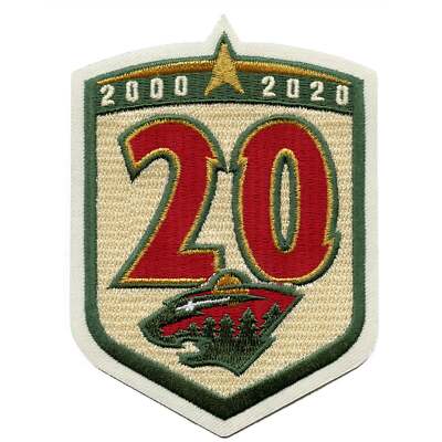 Minnesota Wild 20th Anniversary Season Jersey Patch (2020-21)