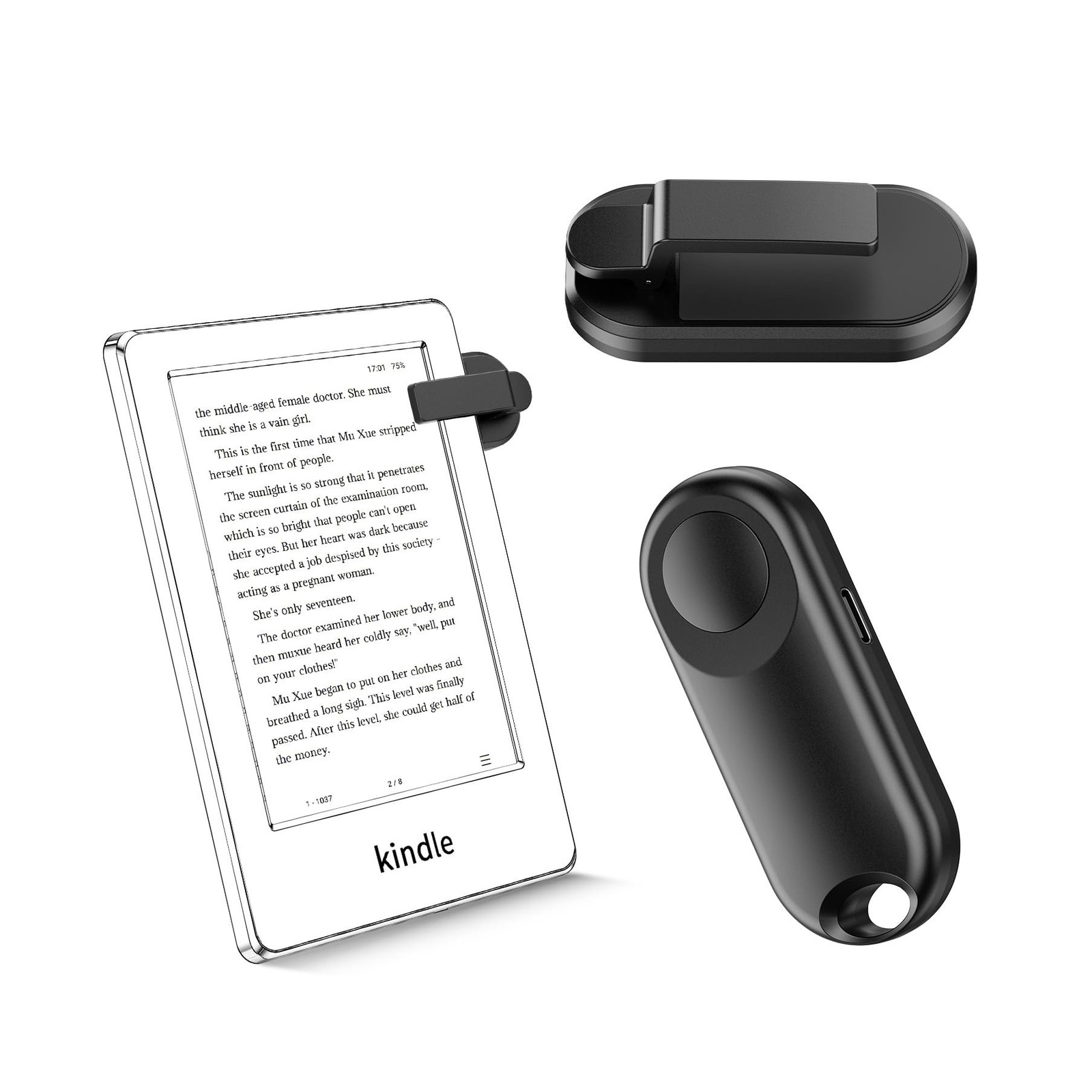 RF Remote Control Page Turner for Kindle Paperwhite Accessories Ipad Reading ...