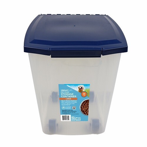 25 lb Pet Food Storage Container Large Dry Bin for Dog Cat Bird BPA