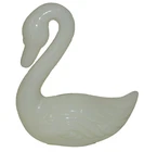 Vintage Fenton White Swan Paperweight Figurine