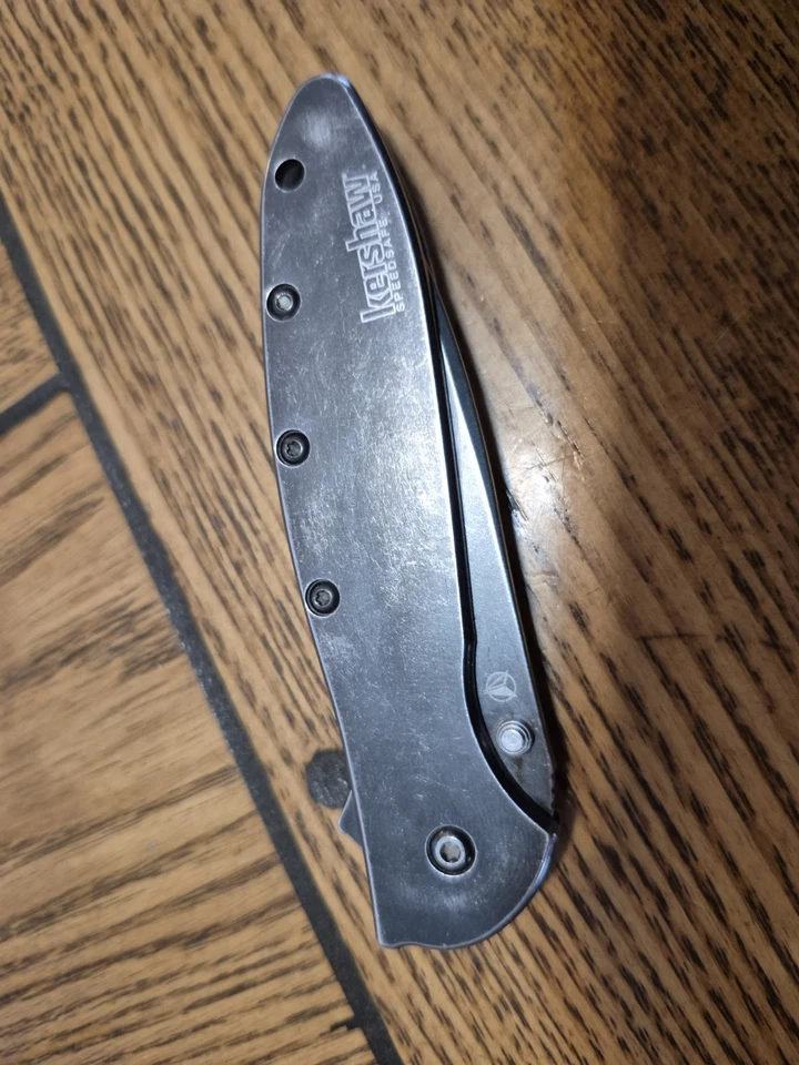 Kershaw Composite Black Washed Blade Leek 1660CBBW, D2 Blade Edge - Image 2 of 4