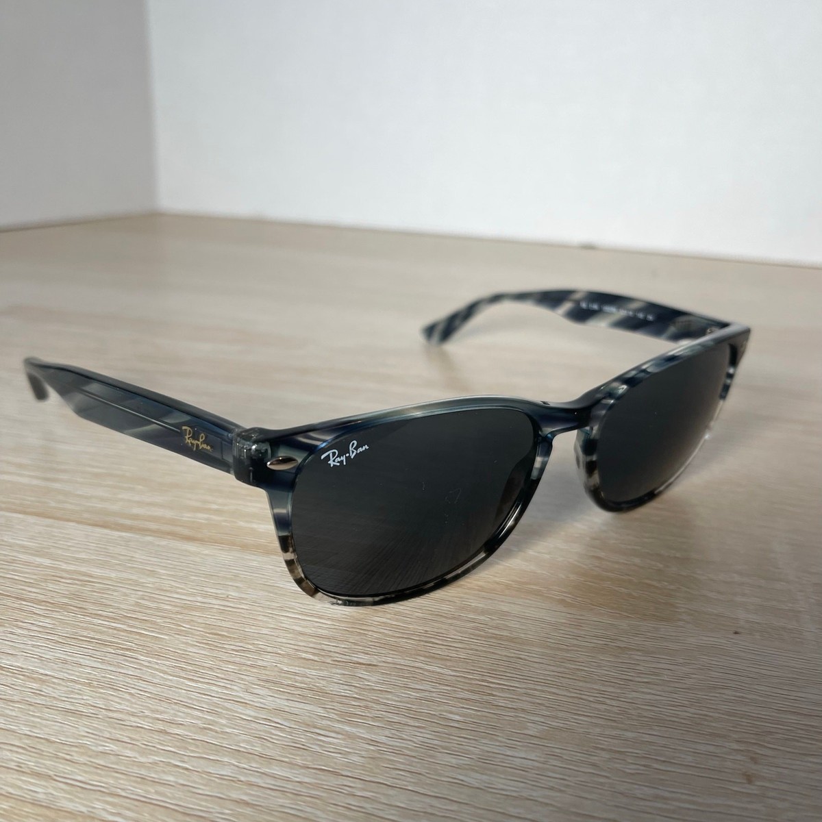 Ray-Ban RB2184 1252/R5 Sunglasses Gray Blue Translucent 57 