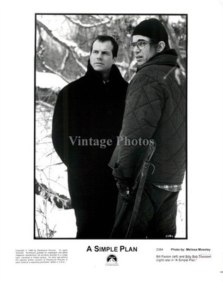 1996 Simple Plan Bill Paxton Billy Bob Thornton Snow Historic Vintage Photo 8x10