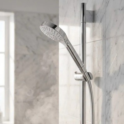 HANSGROHE 04940000 CHROME CROMA SELECT S WALLBAR SET 110 3JET 24  175GPM