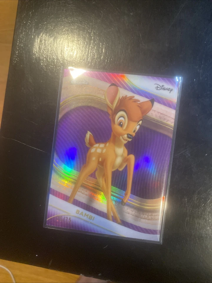 2025 Topps Disney Chrome Bambi Purple Parallel /75 - Image 4 of 4