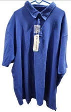 NEW! PROPPER Men's Shirt Sz 4XL Short Sleeve Blue Polo