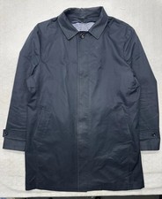 Hawes & Curtis Jermyn Street Mens Navy Trench Coat 44R Detachable Quilted Lining