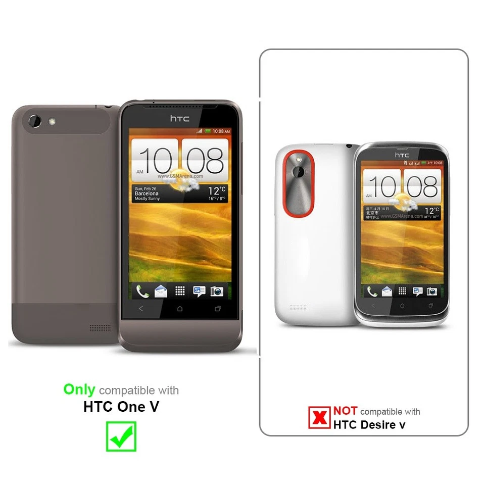 Custodia universale per HTC ONE V cellulare con clip da cintura - Immagine 2 di 4