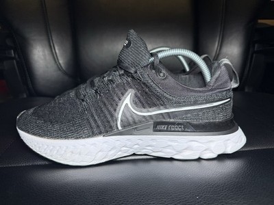Nike React Infinity Flyknit Running Shoes Black White Women s Size 9.5