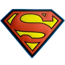 Superman Superhero Hook & Loop Badge Tactical 3D PVC Patch