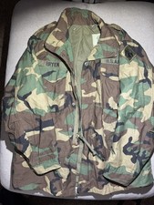 US Army Cold Weather Field Jacket M65 Woodland Camo Medium Regular