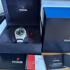 2019 Tudor Black Bay P01 Steel Auto 42mm Black Dial Watch 70150 box and papers