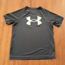 Boys Under Armour Loose Gear Black T-Shirt - YSM