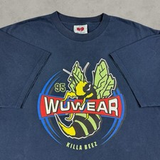 Vintage 90s Wu Wear Killa Beez Wu Tang Clan Rap Hip Hop Graphic T Shirt Size XXL