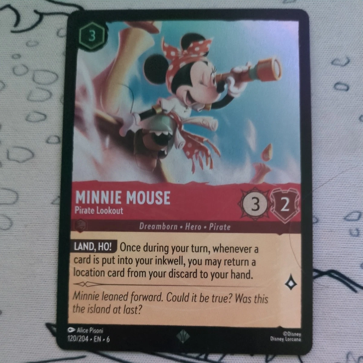 Minnie Mouse - Pirate Lookout 12 Disney Lorcana Promo Cards for