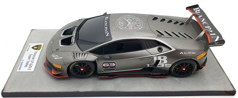 Look Smart 1/18 Scale LS18_02A - Lamborghini Huracan LP620-2 Super Trofeo - Grey - Image 3 of 4