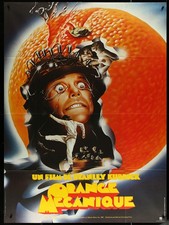Clockwork Orange French 1p R1982 Folded Movie Poster 46" x 62" Stanley Kubrick