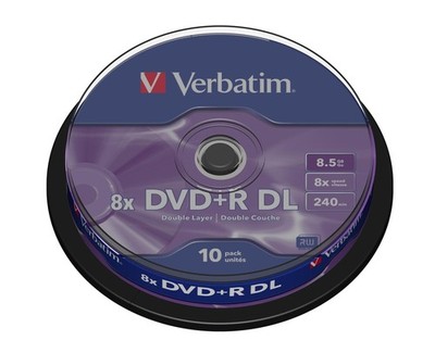Verbatim DVD+R Double Layer Matt Silver 8.5 GB, 8x, 10er DVD-Rohlinge #1907536