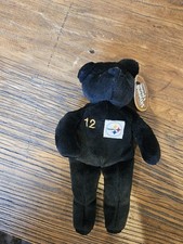 Salvino's Bammers Black Bean Bear Pittsburgh Steelers 12 Terry Bradshaw w/tag