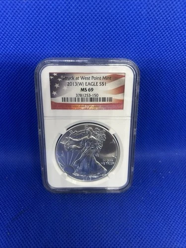 - 2013 West Point Mint -Ms69 Dollar Silver Eagle