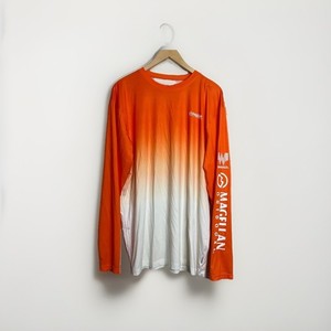 Magellan Mens Outdoor Classic Fit Orange Cooling Fish Gear Large L/S