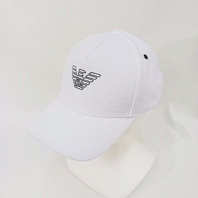 Emporio Armani Hat Cap Logo Pile Fabric White White UNI Men's Women's