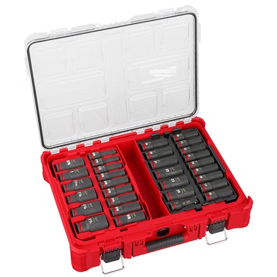 Milwaukee 49-66-6806 Shockwave Impact Duty Socket 1/2'' Drive 31-Piece Set