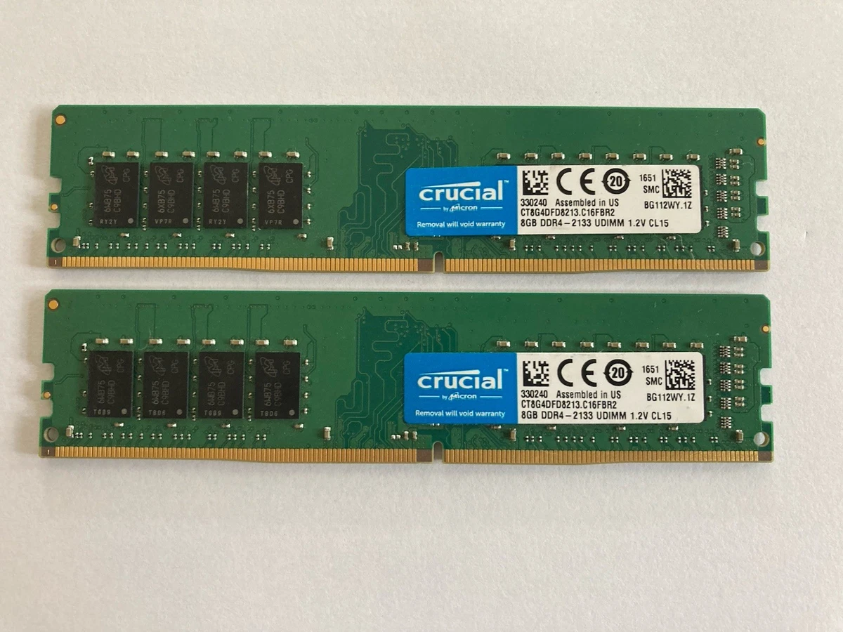 Crucial PC4-17000 (DDR4-2133) Bus Speed Computer RAM 16 GB Total