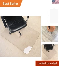 Upgraded 54"x32" 1/5" Thick Chair Mat -  Protection for Carpet & Floors