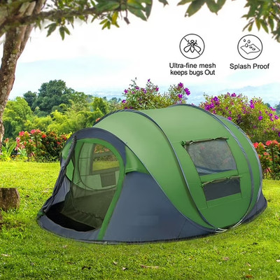 AbcoSport an Automatic Instant Cabana Pop-up Beach Tent with Carrying Bag - Blue