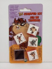 Vintage 1995 Looney Tunes Deluxe Rubber Stamp Set Complete UNUSED NEW OLD STOCK