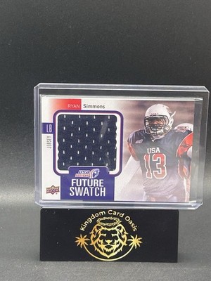  2011-12 Upper Deck USA Football Box Future Swatch Jersey Ryan Simmons #FS-11 