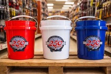 NEW Rural King Red White and Blue Mini Bucket Set