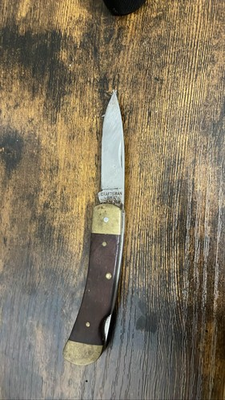 #ad #ad Craftsman USA Folding Pocket Knife 95231 Wood Handle Single Blade $28.20