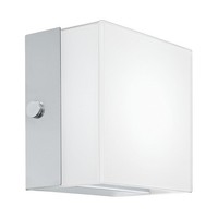 Eglo Led Wandleuchte Lampe Alea 2 Chrom/Weiß Eckig 3,7W 320Lm Warmweiß 3000K