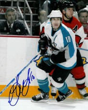 ALYN MCCAULEY Signed SAN JOSE SHARKS 8x10 Photo